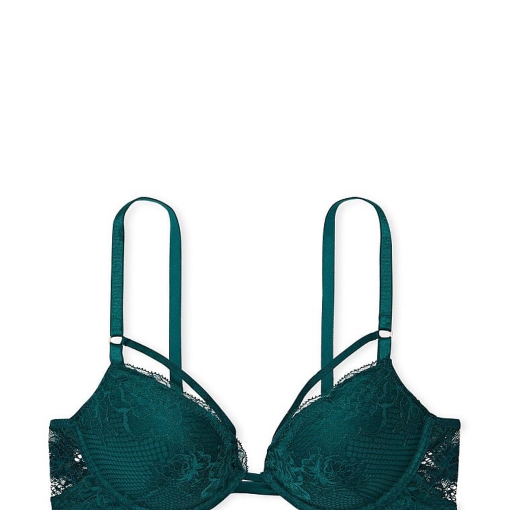 Victoria’s Secret Very Sexy Strappy Fishnet Lace Push Up bra. Size 38 DD